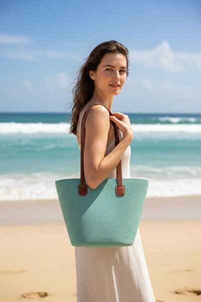 Aware Time Women's Straw Beach Shoulder Bag