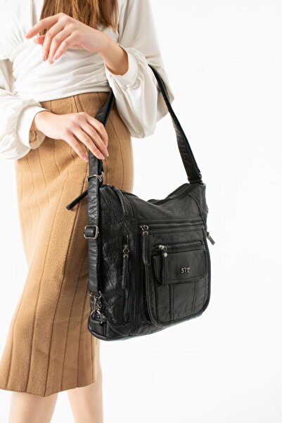 Baginn Y.S.Leather Women's Backpack Functional Use Whether Shoulder or Crossb...