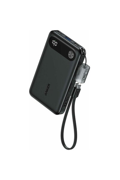 Anker Acumulator extern Powercore 10000 mAh, 22.5W, 2x USB-C, 1x USB-A, cablu...