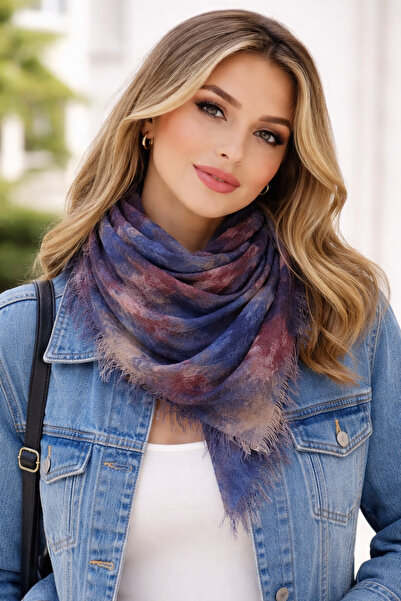 KRAFTELLA وشاح نسائي من Terra Flow Pattern - وشاح ذو ملمس طبيعي ناعم