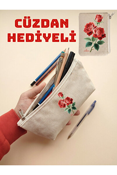 JANJAN حامل أقلام من القماش، منظم متعدد الأغراض، حافظة أقلام، حقيبة مكياج، حق...