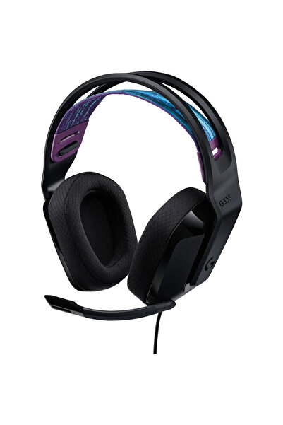 logitech Casti gaming G335, Multiplatforma, Jack 3.5mm, Negru
