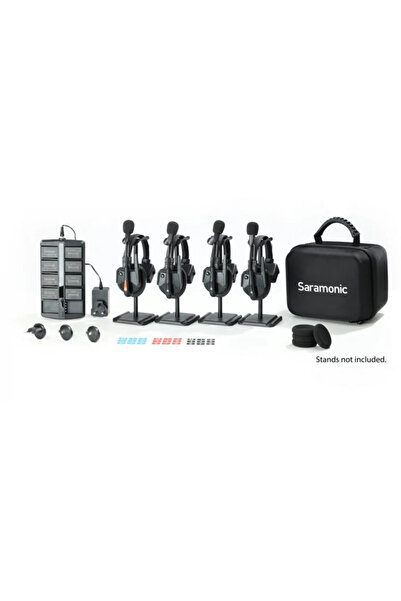 Saramonic Soluție interfon completă WiTalk9 WT4S8xbat, 4 persoane, Full-Duple...