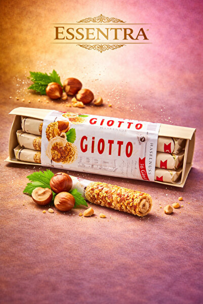 Essentra Home Giotto Fındıklı Çikolata Topları 36’lı Paket – Krema Dolgulu Fı...