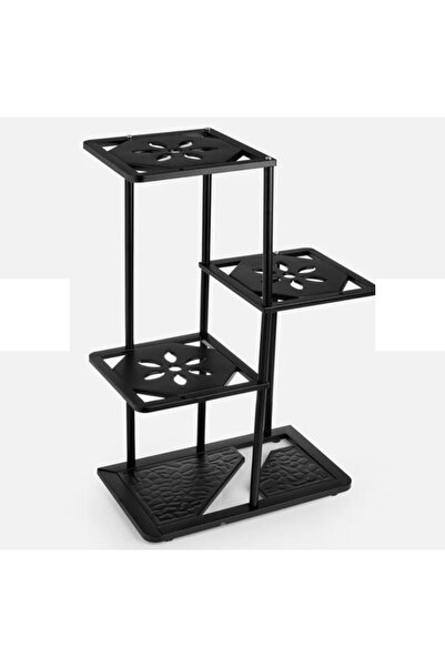 ABAS Metal flower stand46.5x24x66 cm black