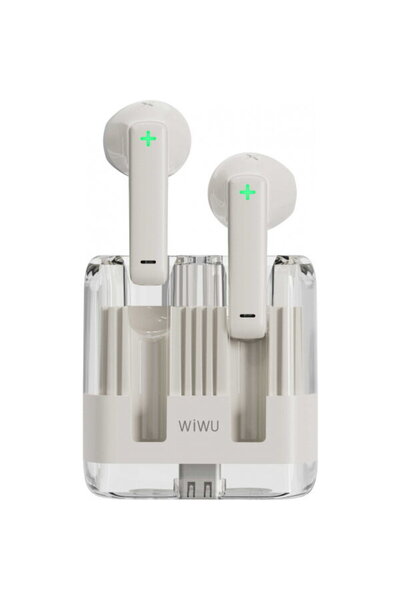 WIWU Handsfree Bluetooth T21, TWS, Alb