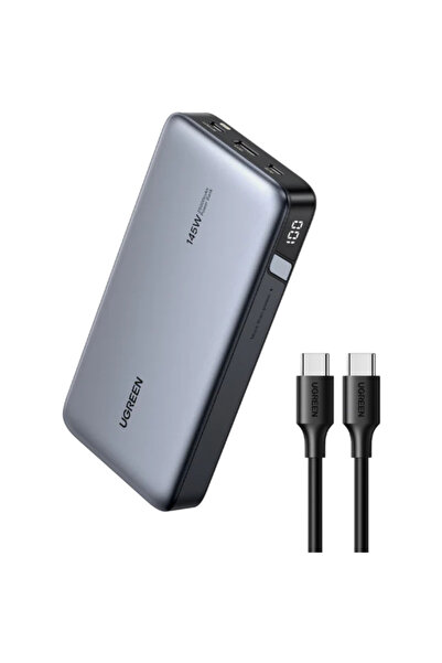 Ugreen Baterie externă Ugreen, 25000mAh, PD 3.0 + QC 3.0 145W, 1 x USB, 2 x U...