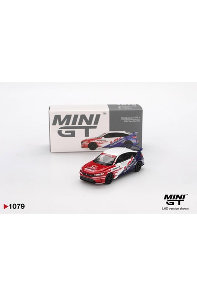 mini gt سيارة هوندا سيفيك تايب آر 2024 بمقياس 1/64 من طراز HRC MGT01079