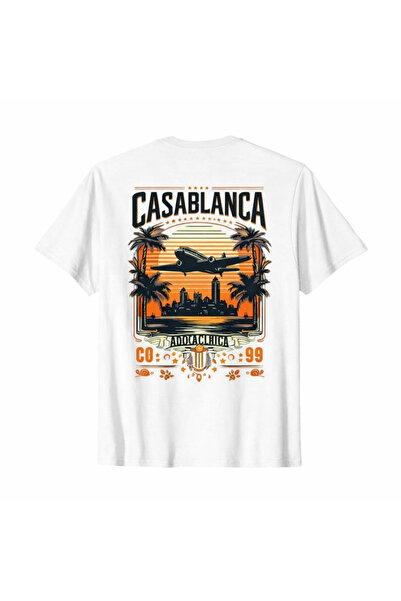 MARKATEM Casablanca Cty Printed Oversize Men's Unisext-Shirt Street Style
