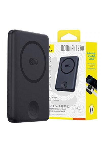 Baseus Baterie Externa Bank EnerFill FT11, 10000mAh, 27W, PD + QI + FQI, 2 x ...