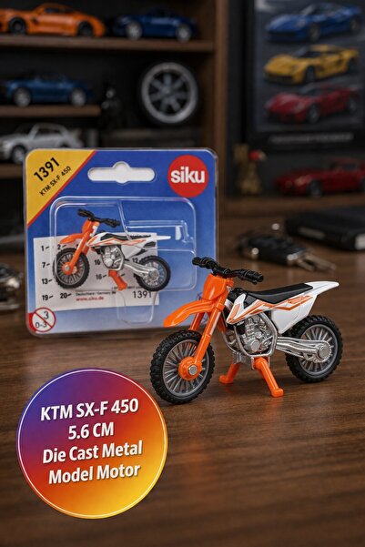 TOYFEST Siku 1391 Ktm Sx-F 450 Metal Plastic Toy Motocross Motorcycle Orange ...