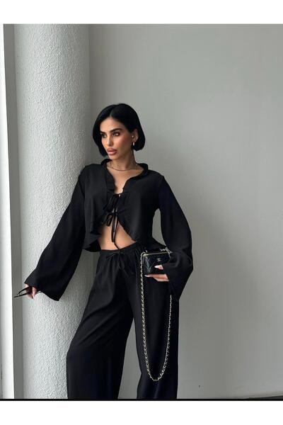 Butik Tie-Up Bottom Top Women's Set