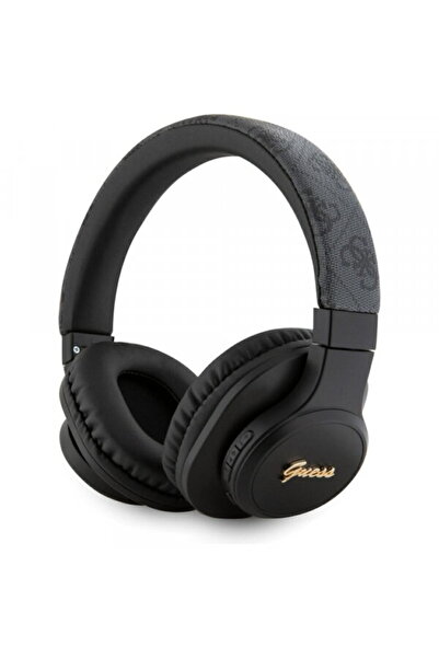 Guess Casti Stereo Wireless 4G Tone on Tone Script Logo, Bluetooth, A2DP, Negru