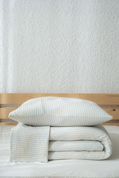 Comfort Craft 100% Cotton Muslin Duvet Cover Set - Double Size Four Seasons
