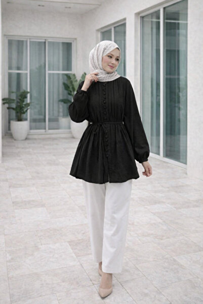 unika boutique Women's Front Pleat Detailed Shirt