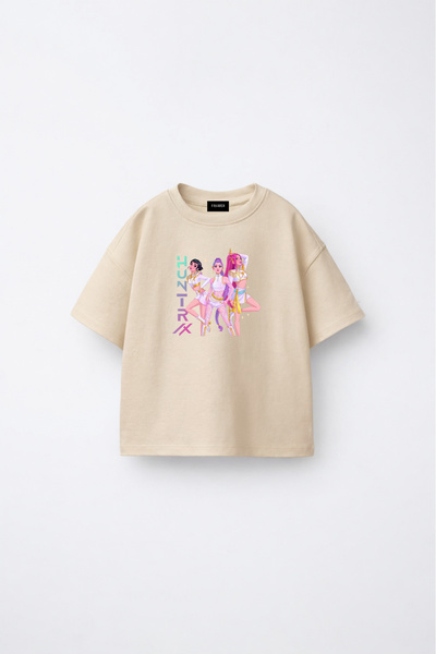 fasardi KPOP Demon Hunters Huntrix Zoey Rumi Mira Μπλουζάκι για κορίτσια με σ...