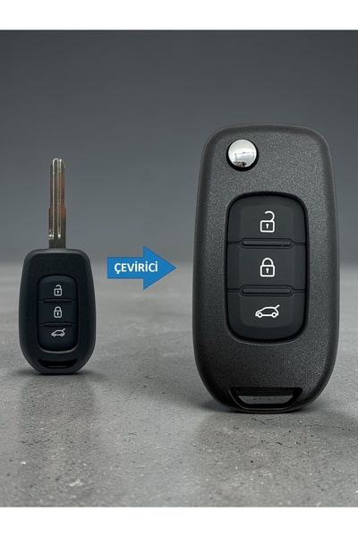 Luxe Aksesuarr محول رينو سيمبول سانديرو ترافيك ميجان 4 - غطاء تحكم بمفتاح سوس...