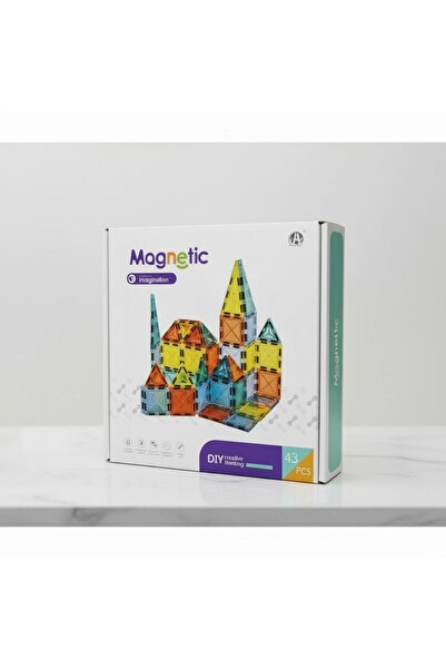BuradaBuldun Magnetic Imagination - 43 Parça Yaratıcı Manyetik Yapım Seti