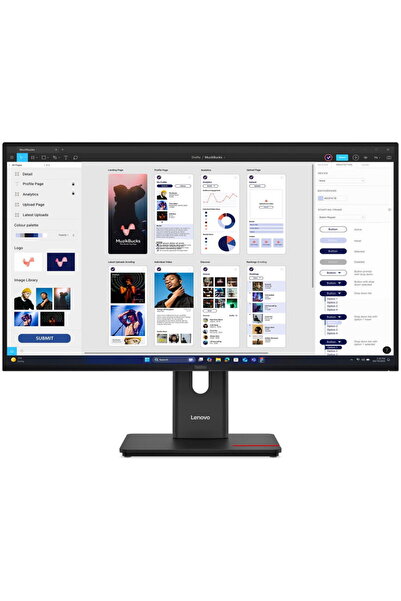 LENOVO Monitor IPS LED ThinkVision, 31.5" T32UD-40, UHD 3840x2160, HDMI, Disp...