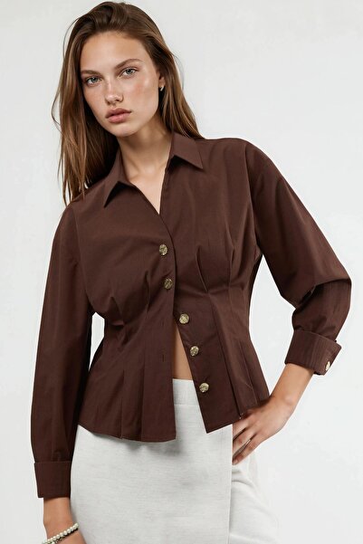 Hiccup Qu Style Buttoned Fitted Shirt