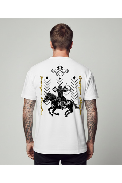 VEK Oversize T-Shirt Uyghur Letters Special Design