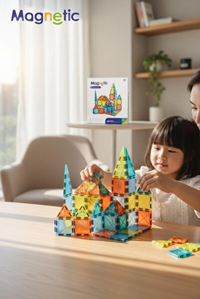 BuradaBuldun Magnetic Imagination - 43 Parça Yaratıcı Manyetik Yapım Seti