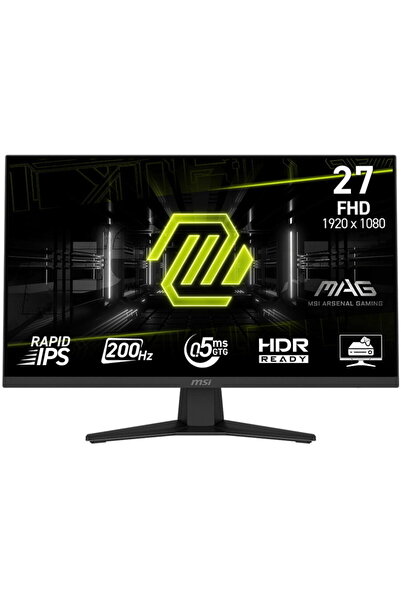 MSI Monitor Gaming MAG 274F, 27", IPS, Full HD, 200Hz, 1ms, HDMI DP, Negru