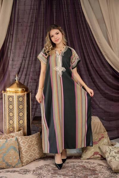 Graciana "جلابية فراشة فضفاض قطن بوليستر