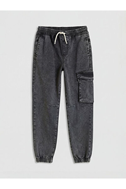 LC Waikiki RMZ GİYİM FARKİLYA Pantaloni cargo din denim pentru băieți, cu cro...