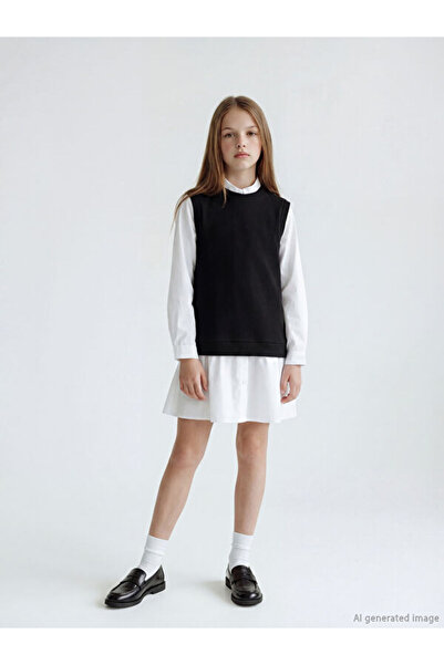 LC Waikiki Rmz Gi̇yi̇m Farkiyla Girls' Dress and Sweater