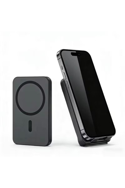 Genrics Magnetic power bank with fast charging output, 10000mAh large capacit...