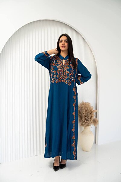 Graciana جلابية كتان Linen بتصميم كلاسيكي فاخر
