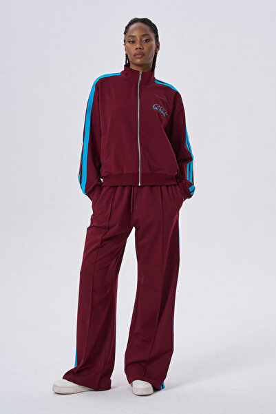 HANIQA Retro Striped Tracksuit Set