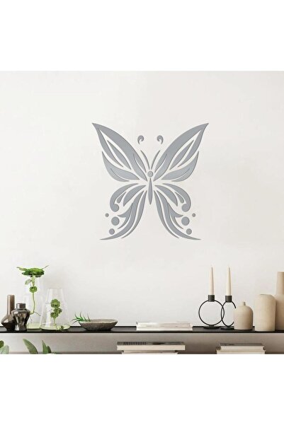 KHUBARA' AL-ALWAN منحوتة أكريليك - فراشه - AC-112026021 - فضي - 75x75