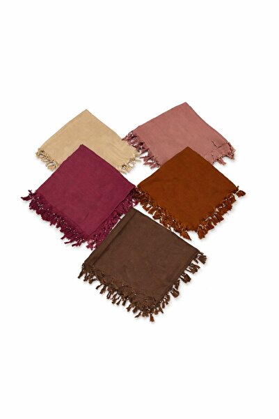 (3 LÜ KARIŞIK SET ) SAF İPEK KUMAŞLI yumuşak dokulu duz renk eşarp hediyelik (100x100)