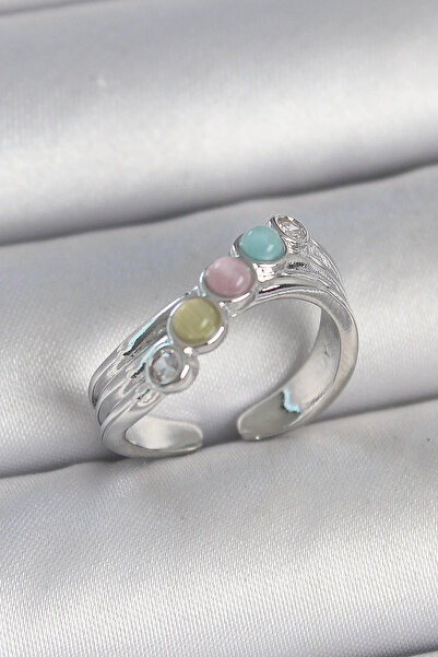 Marsilyan Nvdn- İetaks ™   Brass Silver Color Zircon Stone Detailed Colorful ...