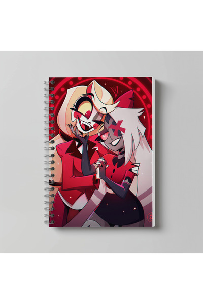 nihonwosekai Hazbin Hotel Defter A4 Boy 60 Yaprak Çizgisiz Karakter Baskılı