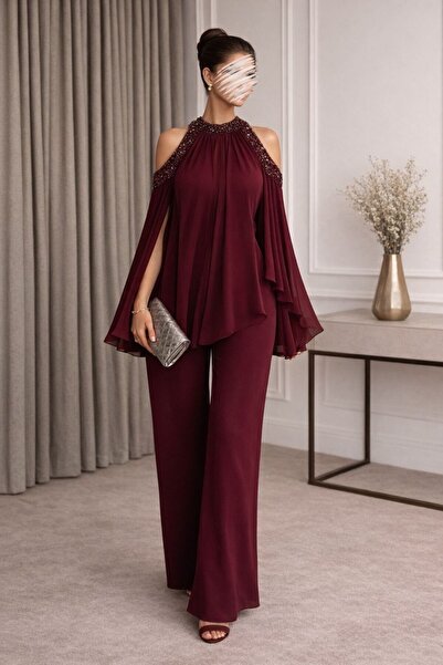 AMAZ Barbie Jumpsuit with Hand-Embroidered Chiffon