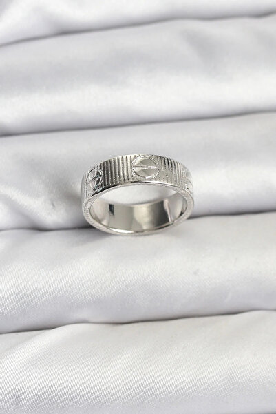 Marsilyan Nvdn- İetaks ™   Silver Color Model Women's Ring Iegrs-Nvdn1