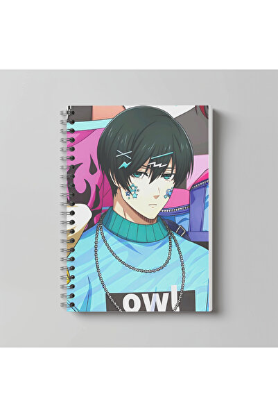 nihonwosekai Blue Lock Anime Notebook A4 Size 60 Sheets Unlined Character Pri...