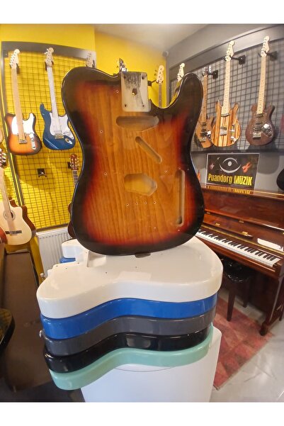 Telecaster Elektro Gitar Gövdesi Maun GB(Montaj delikleri hazır)