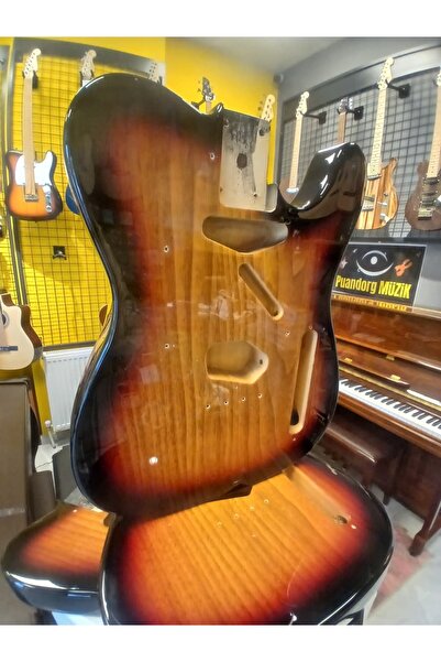 PUANDORG Telecaster Elektro Gitar Gövdesi Maun GB(Montaj delikleri hazır)