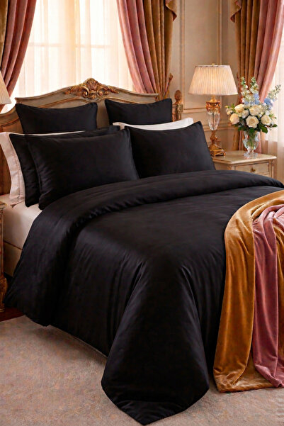 Alisy Home Cotton Double Duvet Cover Set with Elasticated Sheet