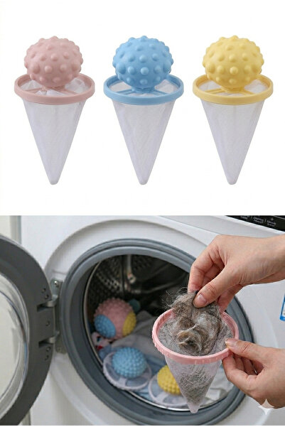 CK House Washing Machine Lint Collector Washing Ball (3 Pieces)
