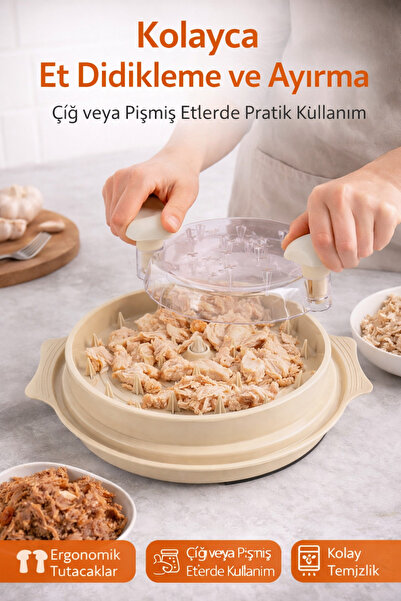 nelerbulurum Yüksek Kaliteli Pratik Tavuk Ve Pişmiş Sebze Marul Parçalama Did...