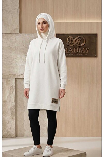 Madmy Oversize,kapişonlu tesettür tunik