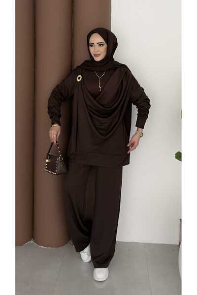 MissPul Σετ Γυναικείο με Γιακά Διπλό και Διπλό Κάτω Μέρος από Χυτό Ύφασμα