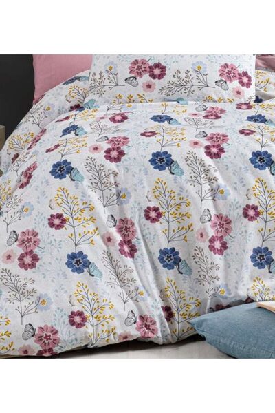 Sheri Home Lastikli Çarşaflı Nevresim Takımı Çift Kişilik Premium CottonALAÇATIMODEL 64s