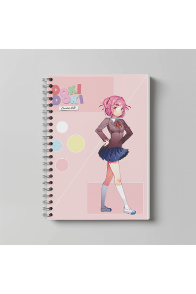 nihonwosekai Doki Doki Literature Club Anime A4 Dimensiune 60 de coli fără ma...