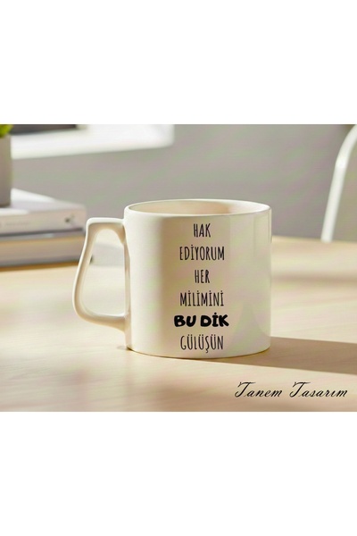 Tanem Tasarım Transparan - Lüks Kupa Kahve Çay Fincanı Hediye Kupa Ofis ve Ev...
